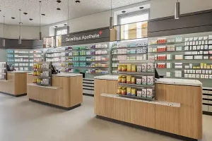 mobiliario comercial fabricado para farmacia