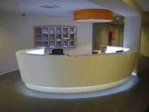 mostrador-recepcion-en reforma de-oficinas-NEXUS-Hospitalet de llobregat